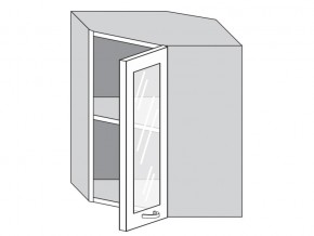 1.60.3у Шкаф настенный (h=720) угловой на 600мм со стекл. дверцей в Красноуфимске - krasnoufimsk.magazinmebel.ru | фото