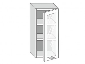 19.40.3 Шкаф настенный (h=913) на 400мм с 1-ой стекл. дверцей в Красноуфимске - krasnoufimsk.magazinmebel.ru | фото
