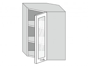 19.60.3у Шкаф настенный (h=913) угловой на 600мм со стекл. дверцей в Красноуфимске - krasnoufimsk.magazinmebel.ru | фото