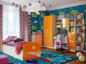 Детская комната Юниор-2 Оранжевый металлик в Красноуфимске - krasnoufimsk.magazinmebel.ru | фото - изображение 1