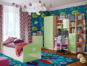 Детская комната Юниор-2 Салатовый металлик в Красноуфимске - krasnoufimsk.magazinmebel.ru | фото - изображение 1