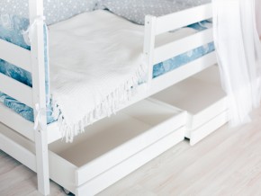 Детская кровать Домик Эко с ящиками белый в Красноуфимске - krasnoufimsk.magazinmebel.ru | фото - изображение 3