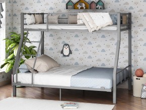 Двухъярусная кровать Гранада-1 140 Серая в Красноуфимске - krasnoufimsk.magazinmebel.ru | фото - изображение 1