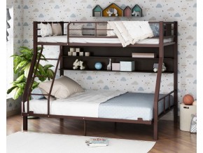 Двухъярусная кровать Гранада-1П 140 коричневый в Красноуфимске - krasnoufimsk.magazinmebel.ru | фото