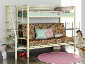 Двухъярусная кровать с диваном Мадлен 3 Слоновая кость-марки в Красноуфимске - krasnoufimsk.magazinmebel.ru | фото