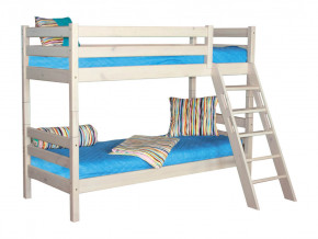 Двухъярусная кровать Соня вариант 10 с наклонной лестницей белая в Красноуфимске - krasnoufimsk.magazinmebel.ru | фото - изображение 2