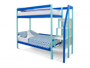 Двухъярусная кровать Svogen мятно-синий в Красноуфимске - krasnoufimsk.magazinmebel.ru | фото