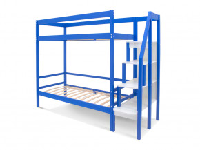 Двухъярусная кровать Svogen с бортиком синий в Красноуфимске - krasnoufimsk.magazinmebel.ru | фото - изображение 2