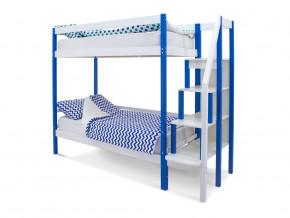 Двухъярусная кровать Svogen сине-белый в Красноуфимске - krasnoufimsk.magazinmebel.ru | фото