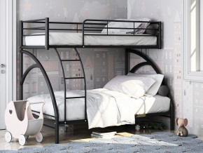 Двухъярусная кровать Виньола 2 Черная в Красноуфимске - krasnoufimsk.magazinmebel.ru | фото - изображение 1