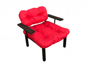 Кресло Дачное красная подушка в Красноуфимске - krasnoufimsk.magazinmebel.ru | фото