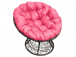 Кресло Папасан с ротангом розовая подушка в Красноуфимске - krasnoufimsk.magazinmebel.ru | фото - изображение 1