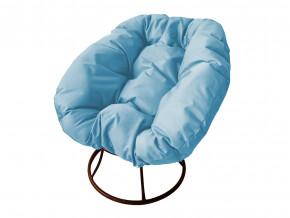 Кресло Пончик без ротанга голубая подушка в Красноуфимске - krasnoufimsk.magazinmebel.ru | фото - изображение 1