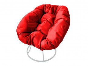 Кресло Пончик без ротанга красная подушка в Красноуфимске - krasnoufimsk.magazinmebel.ru | фото