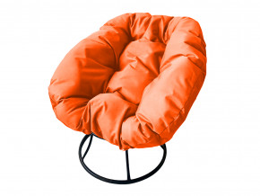 Кресло Пончик без ротанга оранжевая подушка в Красноуфимске - krasnoufimsk.magazinmebel.ru | фото - изображение 1