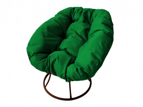 Кресло Пончик без ротанга зелёная подушка в Красноуфимске - krasnoufimsk.magazinmebel.ru | фото - изображение 1