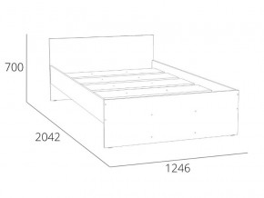 Кровать 1200 НМ 011.53-02 Симпл Белый Фасадный в Красноуфимске - krasnoufimsk.magazinmebel.ru | фото - изображение 4