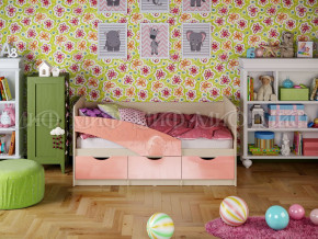 Кровать Бабочки 1600 Розовый металлик в Красноуфимске - krasnoufimsk.magazinmebel.ru | фото - изображение 1