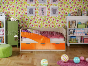Кровать Бабочки 1800 Оранжевый металлик в Красноуфимске - krasnoufimsk.magazinmebel.ru | фото