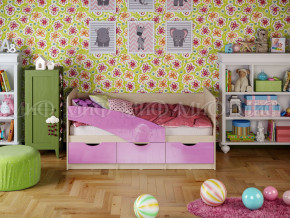 Кровать Бабочки 1800 Сиреневый металлик в Красноуфимске - krasnoufimsk.magazinmebel.ru | фото