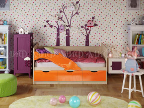 Кровать Дельфин-1 1600 Оранжевый металлик в Красноуфимске - krasnoufimsk.magazinmebel.ru | фото - изображение 1