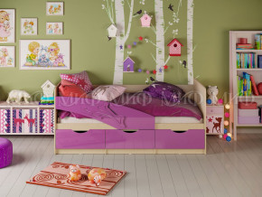 Кровать Дельфин 1600 Фиолетовый металлик в Красноуфимске - krasnoufimsk.magazinmebel.ru | фото - изображение 1