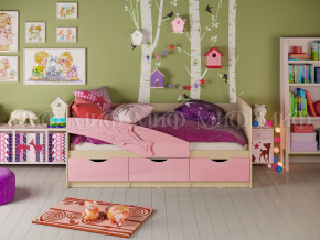 Кровать Дельфин 1600 Розовый металлик в Красноуфимске - krasnoufimsk.magazinmebel.ru | фото - изображение 1