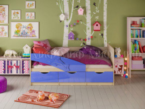 Кровать Дельфин 1600 Синий металлик в Красноуфимске - krasnoufimsk.magazinmebel.ru | фото - изображение 1