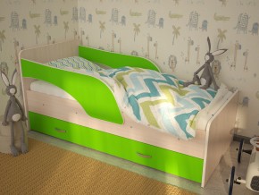 Кровать детская Максимка млечный дуб-лайм в Красноуфимске - krasnoufimsk.magazinmebel.ru | фото - изображение 1