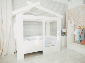 Кровать детская Теремок без ящика белая в Красноуфимске - krasnoufimsk.magazinmebel.ru | фото