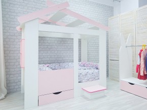 Кровать детская Теремок без ящика розовая в Красноуфимске - krasnoufimsk.magazinmebel.ru | фото - изображение 2