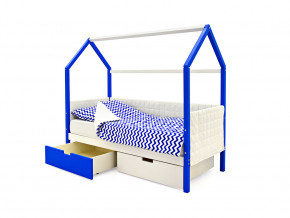 Кровать-домик мягкий Svogen с ящиками сине-белый в Красноуфимске - krasnoufimsk.magazinmebel.ru | фото - изображение 3