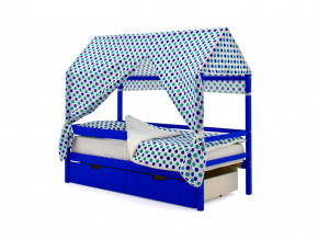 Кровать-домик Svogen с ящиками и бортиком синий в Красноуфимске - krasnoufimsk.magazinmebel.ru | фото - изображение 5