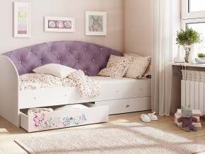 Кровать Эльза Белый-фиолетовый в Красноуфимске - krasnoufimsk.magazinmebel.ru | фото - изображение 1
