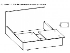 Кровать Феодосия норма 180 с механизмом подъема и дном ЛДСП в Красноуфимске - krasnoufimsk.magazinmebel.ru | фото - изображение 5