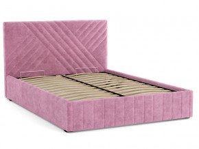 Кровать Гамма 1400 с основанием велюр тенерифе розовый в Красноуфимске - krasnoufimsk.magazinmebel.ru | фото - изображение 2