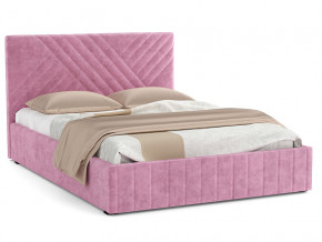 Кровать Гамма 1600 с основанием велюр тенерифе розовый в Красноуфимске - krasnoufimsk.magazinmebel.ru | фото - изображение 1