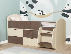 Кровать Малыш-7 Дуб-Бодега в Красноуфимске - krasnoufimsk.magazinmebel.ru | фото