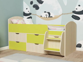 Кровать Малыш-7 Дуб-лайм в Красноуфимске - krasnoufimsk.magazinmebel.ru | фото - изображение 1
