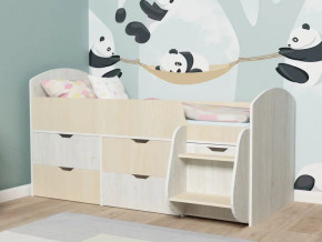 Кровать Малыш-7 Винтербер-Дуб в Красноуфимске - krasnoufimsk.magazinmebel.ru | фото - изображение 1