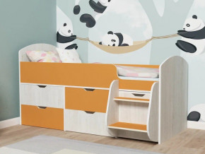 Кровать Малыш-7 Винтербер-Оранжевый в Красноуфимске - krasnoufimsk.magazinmebel.ru | фото