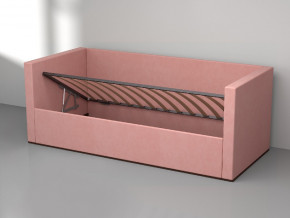 Кровать мягкая с подъёмным механизмом арт. 030 розовый в Красноуфимске - krasnoufimsk.magazinmebel.ru | фото - изображение 2