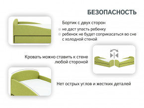 Кровать с ящиком Letmo авокадо (рогожка) в Красноуфимске - krasnoufimsk.magazinmebel.ru | фото - изображение 12