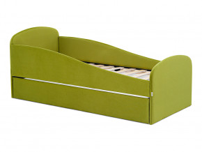 Кровать с ящиком Letmo оливковый (велюр) в Красноуфимске - krasnoufimsk.magazinmebel.ru | фото - изображение 1