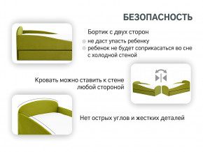 Кровать с ящиком Letmo оливковый (велюр) в Красноуфимске - krasnoufimsk.magazinmebel.ru | фото - изображение 13