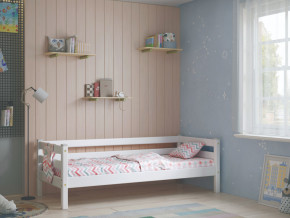 Кровать с задней защитой Соня Вариант 2 белая в Красноуфимске - krasnoufimsk.magazinmebel.ru | фото - изображение 1