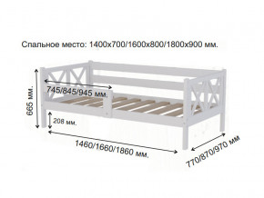 Кровать софа Аист-3 Прованс белый 1600х800 мм в Красноуфимске - krasnoufimsk.magazinmebel.ru | фото - изображение 2