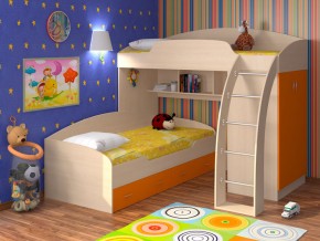 Кровать Соня 1+2 Оранжевый в Красноуфимске - krasnoufimsk.magazinmebel.ru | фото - изображение 1