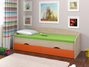 Кровать Соня 2 сонома-оранжевый в Красноуфимске - krasnoufimsk.magazinmebel.ru | фото - изображение 1