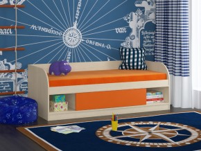 Кровать Соня 4 дуб молочный-оранжевый в Красноуфимске - krasnoufimsk.magazinmebel.ru | фото